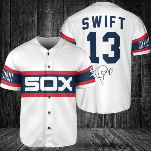 Chicago White Sox Taylor Swift Fan Baseball Jersey Gift for Men Dad