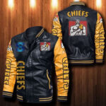 Chiefs Rugby Leather Bomber Jacket