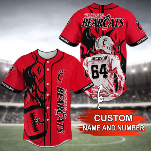 Cincinnati Bearcats Baseball Jersey Personalized Gift for Fans