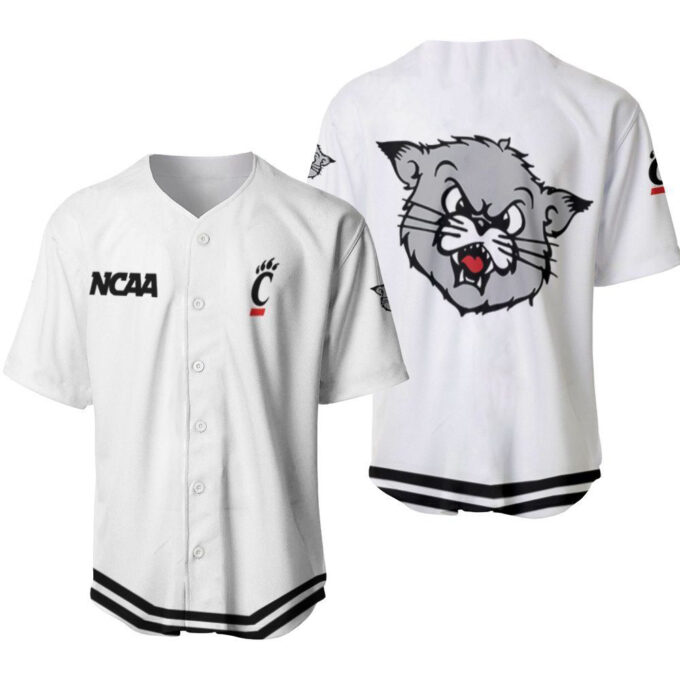 Cincinnati Bearcats Classic White With Mascot Gift For Cincinnati Bearcats Fans Baseball Jersey