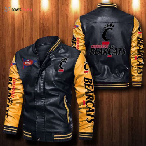 Cincinnati Bearcats Leather Bomber Jacket