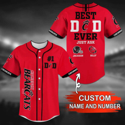 Cincinnati Bearcats Personalized Baseball Jersey