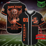 Cincinnati Bengals Personalized Baseball Jersey