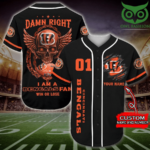 Cincinnati Bengals Personalized Baseball Jersey