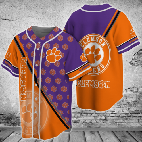 Clemson Tigers Baseball Jersey Custom For Fans