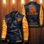 Clemson Tigers Leather Bomber Jacket