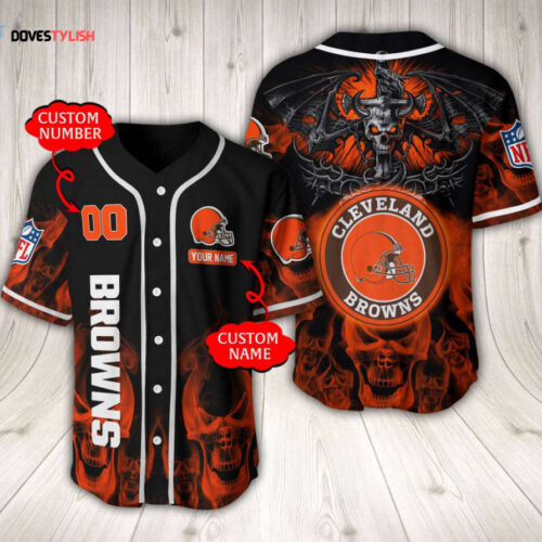 Cleveland Browns Baseball Jersey Custom Name And Number