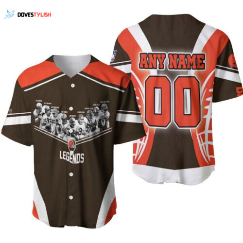 Cleveland Browns Legends Champion Team America Football Designed Allover Gift With Custom Name Number For Browns Fans Baseball Jersey