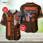 Cleveland Browns Personalized Baseball Jersey