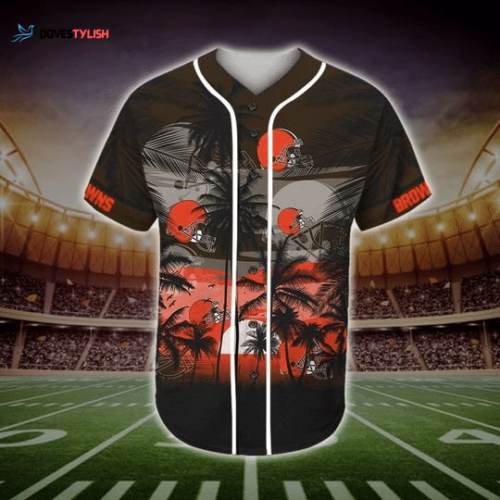 Cleveland Browns Tropical Baseball Jersey
