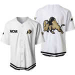 Colorado Buffaloes Classic White With Mascot Gift For Colorado Buffaloes Fans Baseball Jersey