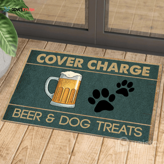 Cover Charge Beer And Dog Treats 01 All Over Printing Doormat