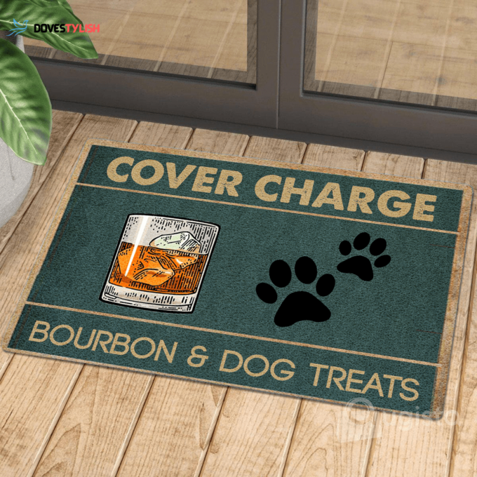 Cover Charge Bourbon And Dog Treats 01 All Over Printing Doormat