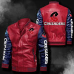Crusaders Leather Bomber Jacket