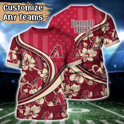 Customized MLB Arizona Diamondbacks 3D T-Shirt Aloha Grand Slam For Sports Enthusiasts