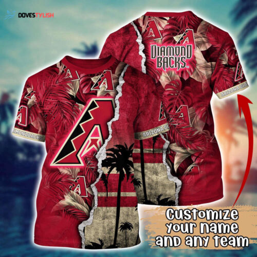 Customized MLB Arizona Diamondbacks 3D T-Shirt Tropic MLB Style For Sports Enthusiasts
