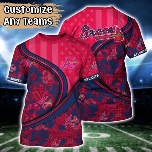 Customized MLB Atlanta Braves 3D T-Shirt Aloha Grand Slam For Sports Enthusiasts
