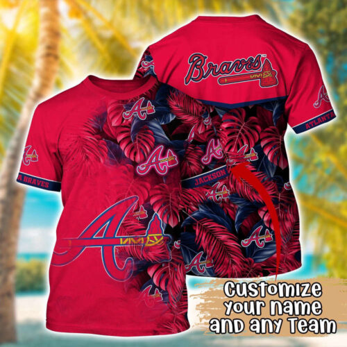 Customized MLB Atlanta Braves 3D T-Shirt Summer Symphony For Sports Enthusiasts