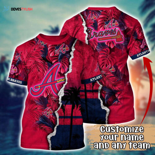 Customized MLB Atlanta Braves 3D T-Shirt Tropic MLB Style For Sports Enthusiasts