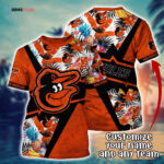 Customized MLB Baltimore Orioles 3D T-Shirt Aloha Vibes For Sports Enthusiasts