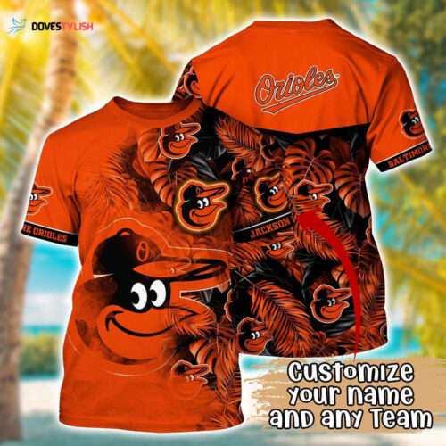 Customized MLB Baltimore Orioles 3D T-Shirt Summer Symphony For Sports Enthusiasts