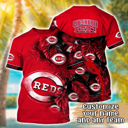 Customized MLB Cincinnati Reds 3D T-Shirt Summer Symphony For Sports Enthusiasts