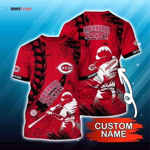 Customized MLB Cincinnati Reds 3D T-Shirt Sunset Slam Chic For Sports Enthusiasts