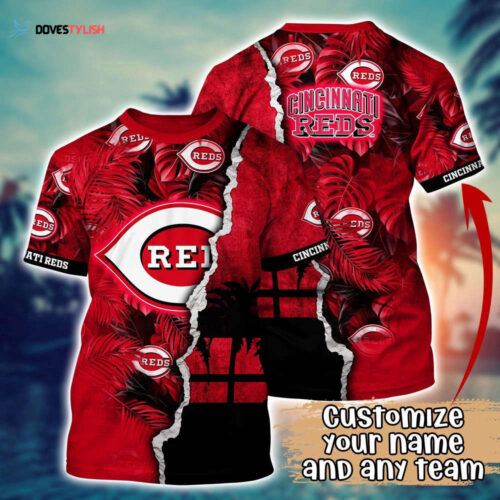 Customized MLB Cincinnati Reds 3D T-Shirt Tropic MLB Style For Sports Enthusiasts