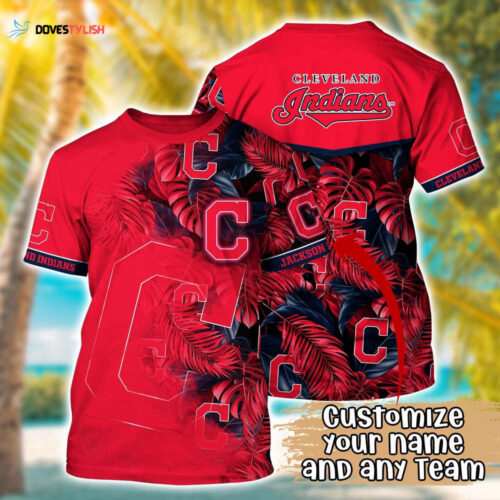 Customized MLB Cleveland Indians 3D T-Shirt Summer Symphony For Sports Enthusiasts