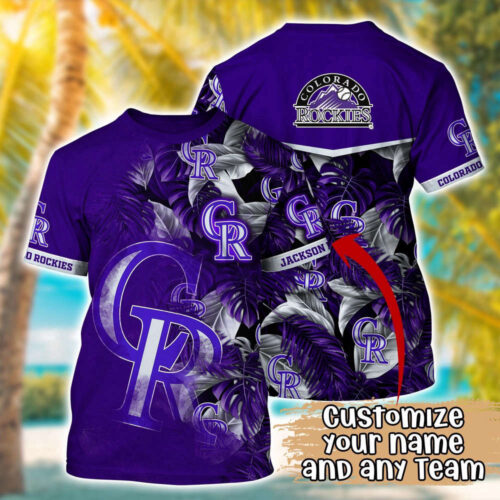 Customized MLB Colorado Rockies 3D T-Shirt Summer Symphony For Sports Enthusiasts