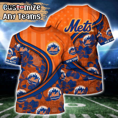 Customized MLB New York Mets 3D T-Shirt Aloha Grand Slam For Sports Enthusiasts