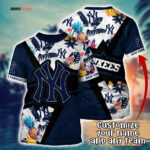 Customized MLB New York Yankees 3D T-Shirt Aloha Vibes For Sports Enthusiasts