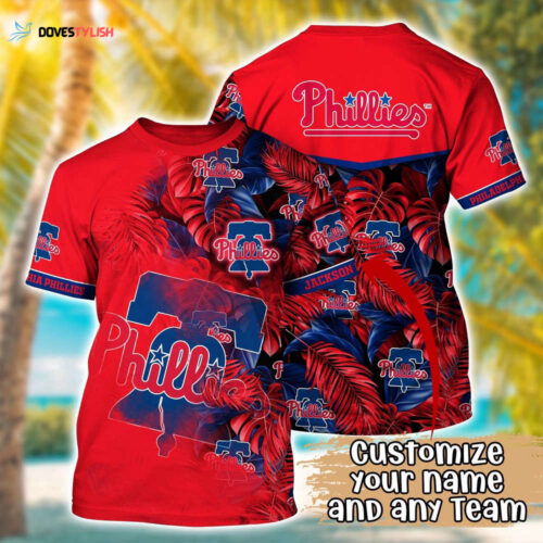 Customized MLB Philadelphia Phillies 3D T-Shirt Summer Symphony For Sports Enthusiasts