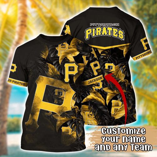 Customized MLB Pittsburgh Pirates 3D T-Shirt Summer Symphony For Sports Enthusiasts