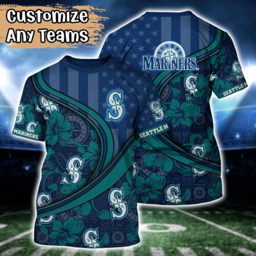 Customized MLB Seattle Mariners 3D T-Shirt Aloha Grand Slam For Sports Enthusiasts