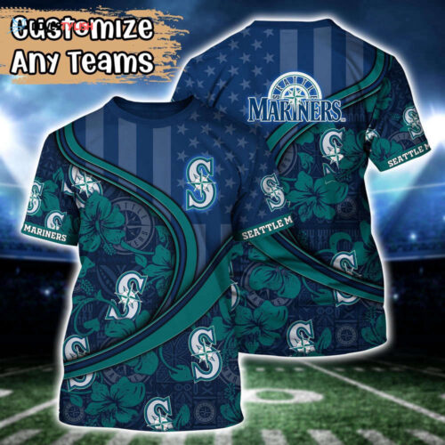 Customized MLB Seattle Mariners 3D T-Shirt Aloha Grand Slam For Sports Enthusiasts