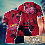 Customized MLB St. Louis Cardinals 3D T-Shirt Tropic MLB Style For Sports Enthusiasts