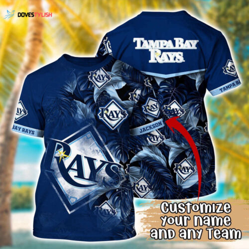 Customized MLB Tampa Bay Rays 3D T-Shirt Summer Symphony For Sports Enthusiasts
