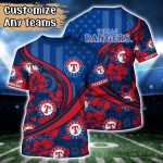 Customized MLB Texas Rangers 3D T-Shirt Aloha Grand Slam For Sports Enthusiasts