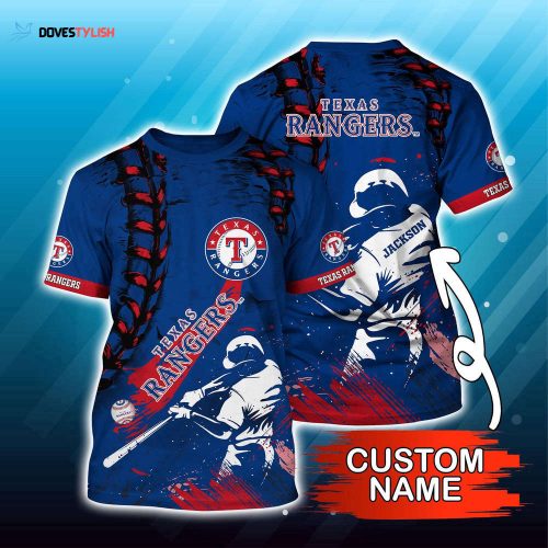 Customized MLB Texas Rangers 3D T-Shirt Aloha Grand Slam For Sports Enthusiasts