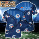 Customized MLB Toronto Blue Jays 3D T-Shirt Aloha Grand Slam For Sports Enthusiasts