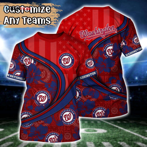 Customized MLB Washington Nationals 3D T-Shirt Aloha Grand Slam For Sports Enthusiasts