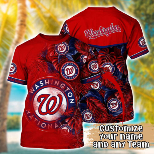 Customized MLB Washington Nationals 3D T-Shirt Summer Symphony For Sports Enthusiasts
