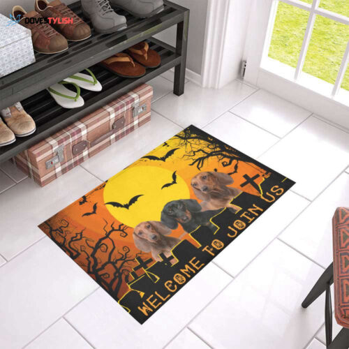 Dachshund Halloween Doormat Home Decor 2024