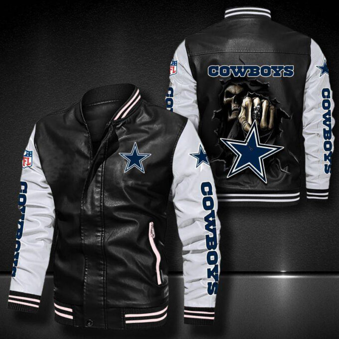 Dallas Cowboys Leather Bomber Jacket