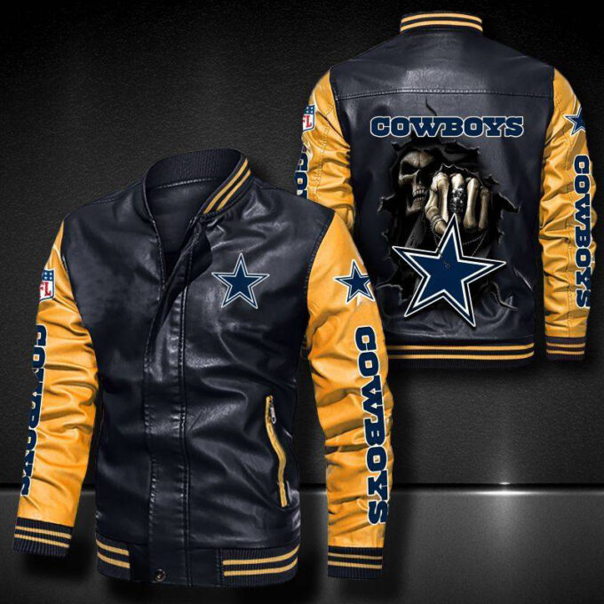 Dallas Cowboys Leather Bomber Jacket