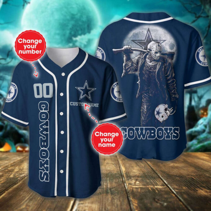 Dallas Cowboys Personalized Baseball Jersey