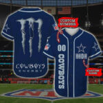 Dallas Cowboys Personalized Baseball Jersey