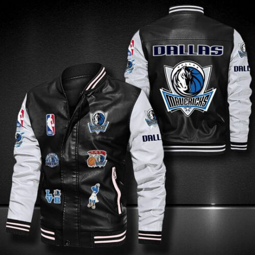 Dallas Mavericks Leather Bomber Jacket