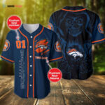 Denver Broncos Baseball Jersey Custom Name And Number